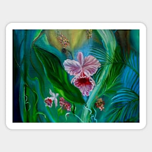 Tropical Orchid Sticker